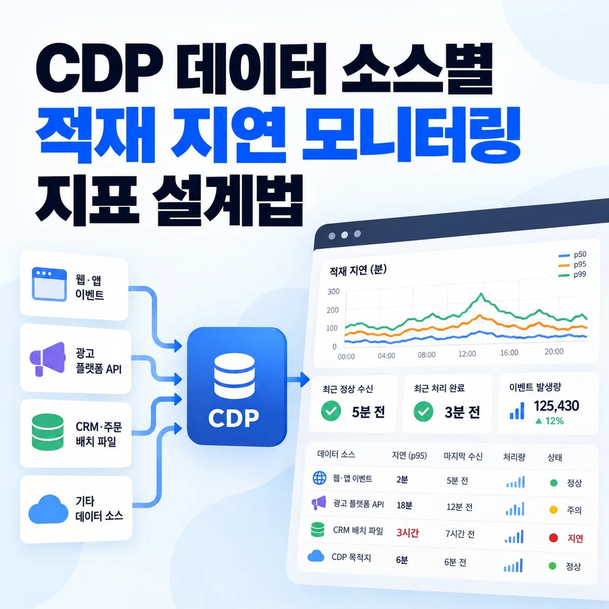 CDP 데이터 소스별 적재 지연 모니터링 지표 설계법