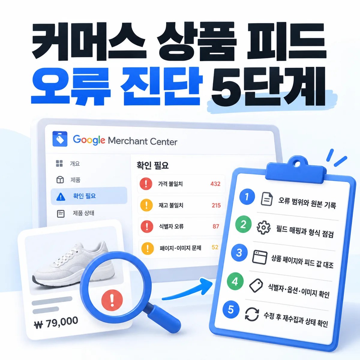 커머스 상품 피드 오류 진단 5단계