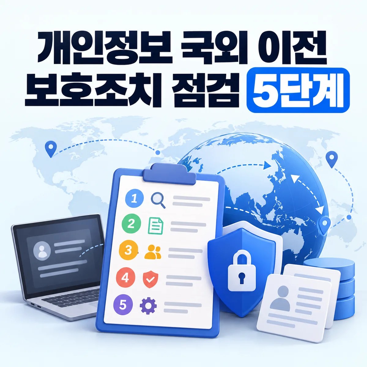 개인정보 국외 이전 보호조치 점검 5단계