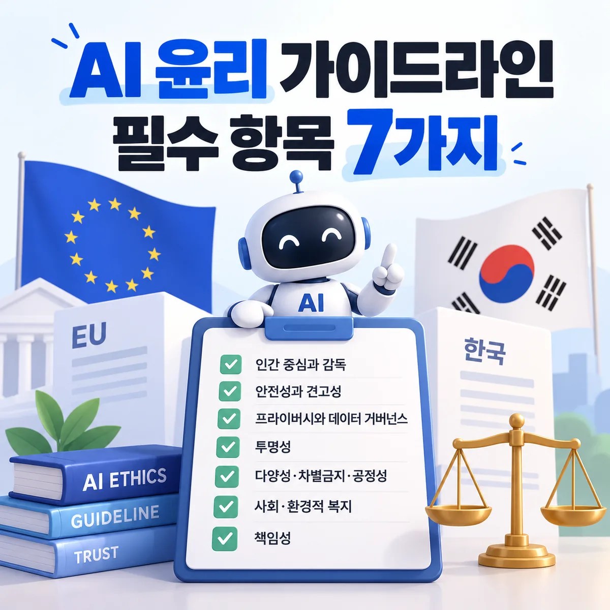 AI 윤리 가이드라인 필수 항목 7가지