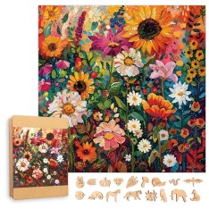 2D Puzzle Blumen Box