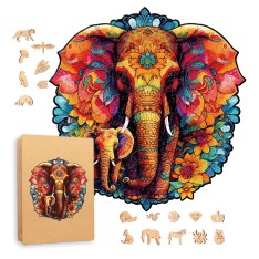 2D Puzzle Elefant Box