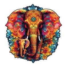 2D Puzzle Elefant