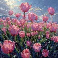2D Puzzle Tulpen