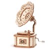3D Holz Puzzle Grammophon