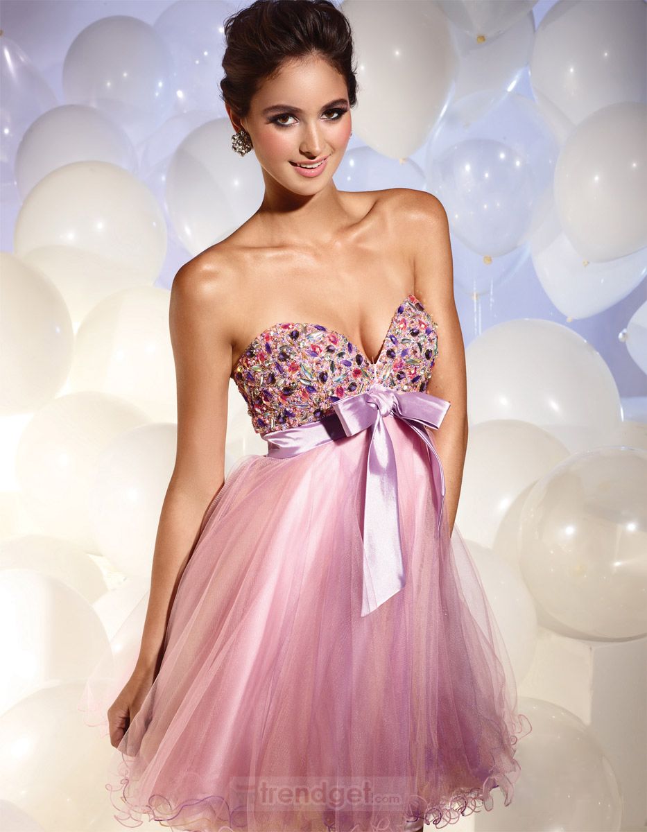 Pink Cocktail Dress Cheap Wedding Gown On Trendget