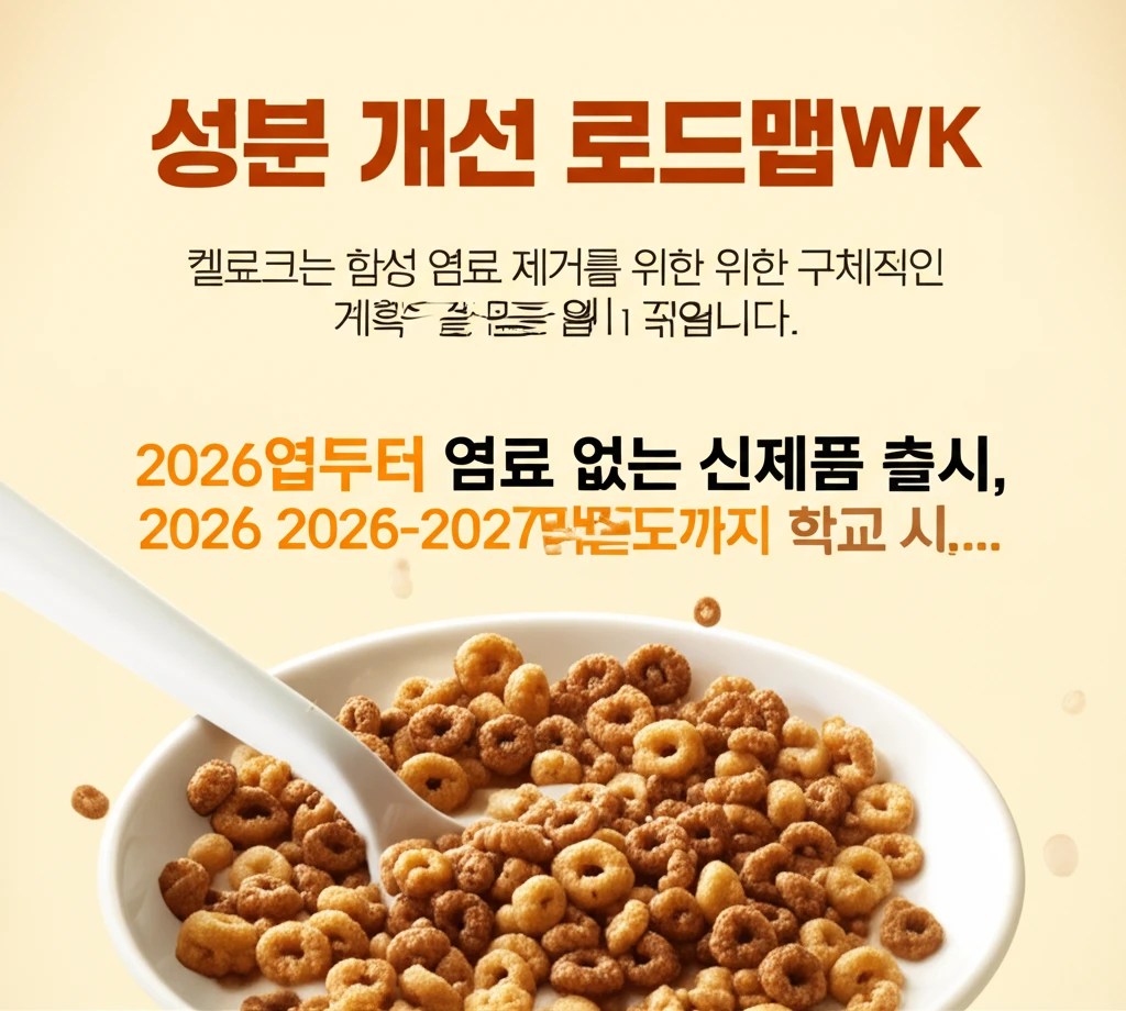 시리얼 혁명! 켈로그, 2027년 합성 염료 완전 제거 선언