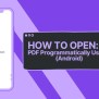 How To Open PDF Programmatically Using Intent In Android - TREND OCEANS