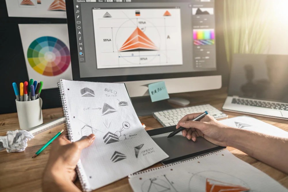 we create visual identities that reflect your brand’s personality and values. Our design team combines creativity with strategy to produce designs that make your brand stand out and leave a lasting impression.