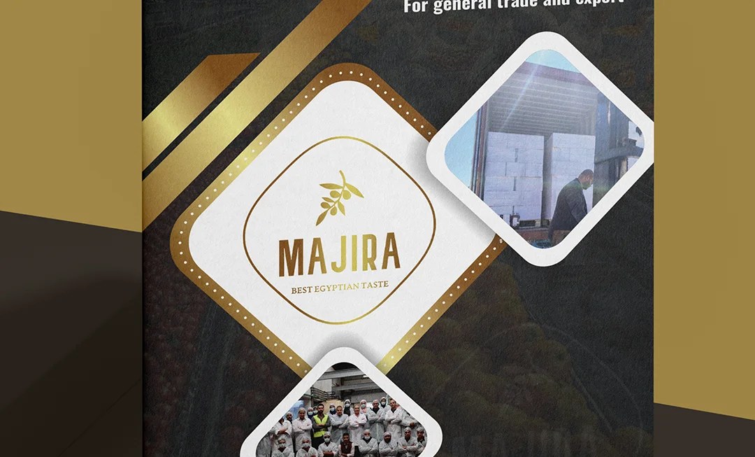 A corporate profile highlighting integrated export solutions, including supply chain management (from farm to consumer), quality control by specialized engineers, logistics, customs clearance, and legal consultations for foreign companies looking to enter the Egyptian market.
