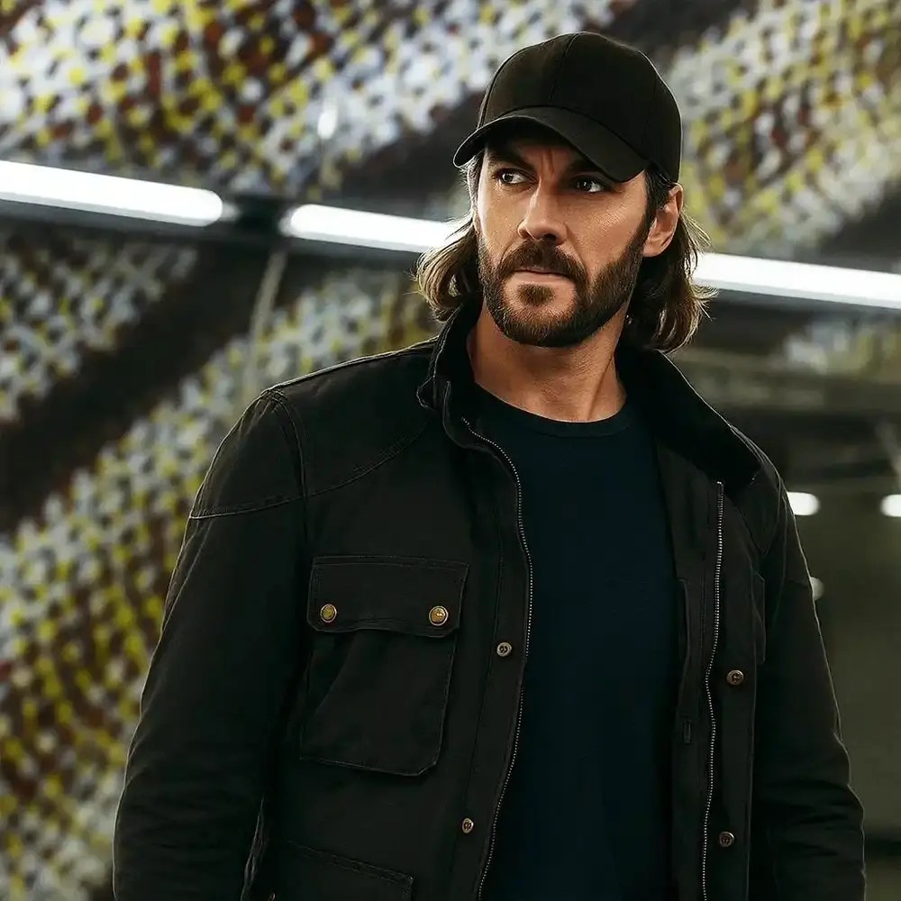Ben Edwards The Terminal List Dark Wolf Black Jacket