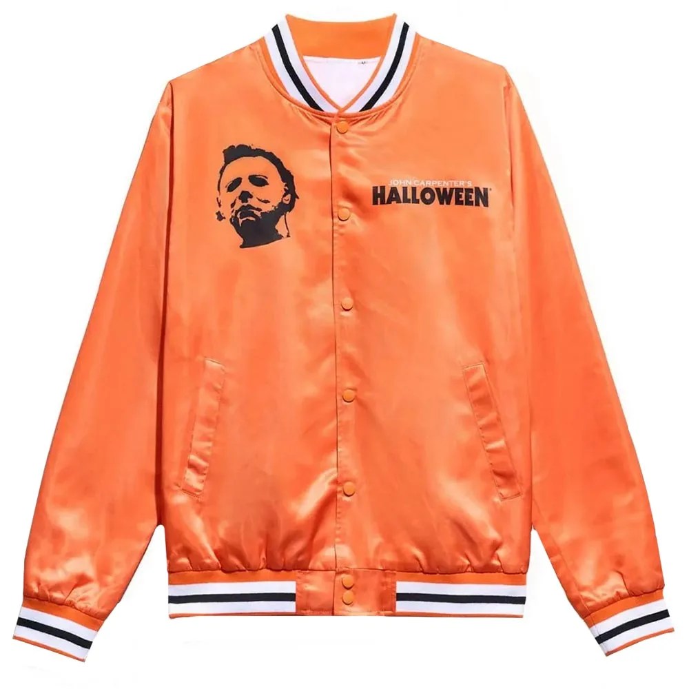 Halloween Michael Myers Orange Bomber Jacket