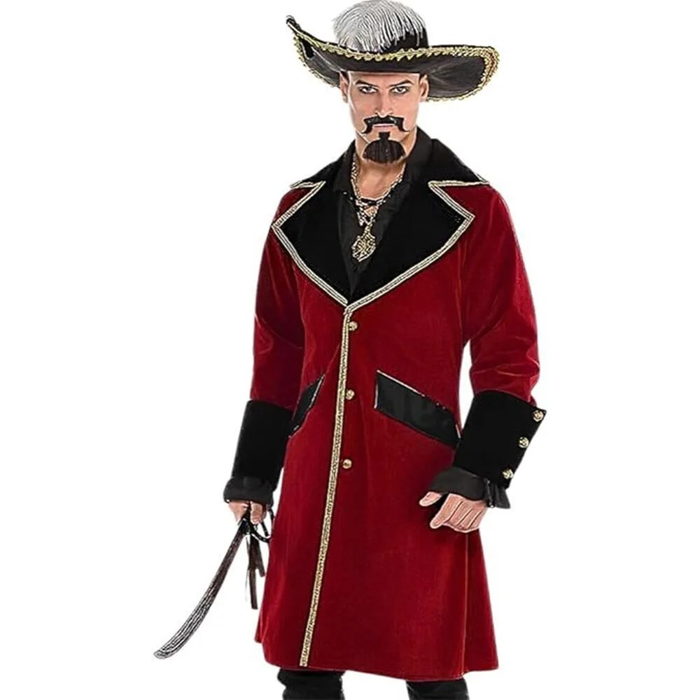 Jack Sparrow Halloween Red Coat