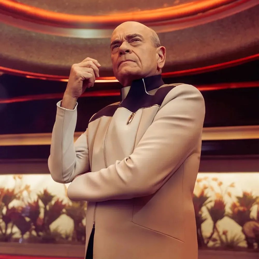 Star Trek Starfleet Academy Robert Picardo White Uniform Jacket