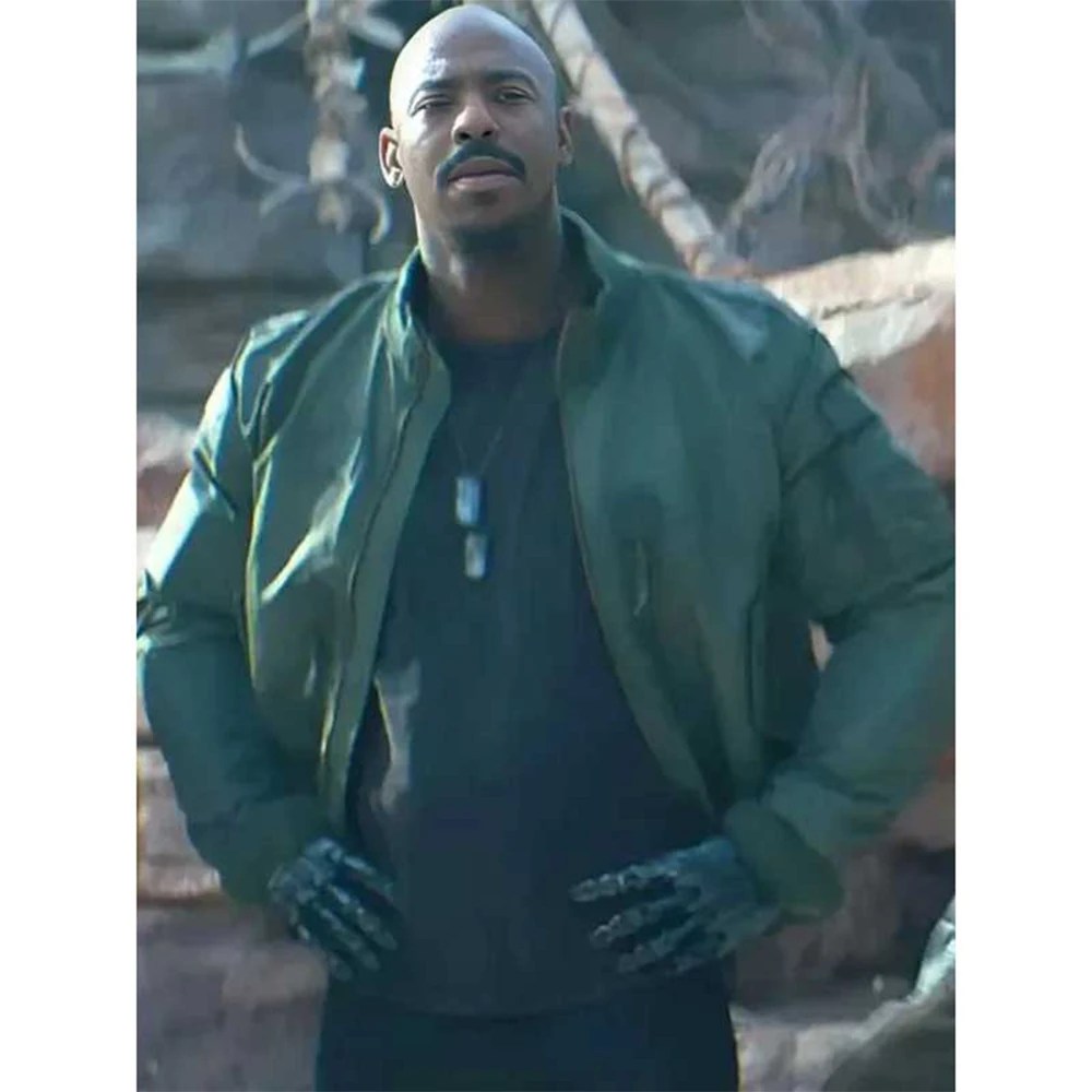 Mehcad Brooks Mortal Kombat II 2025 Jax Green Jacket