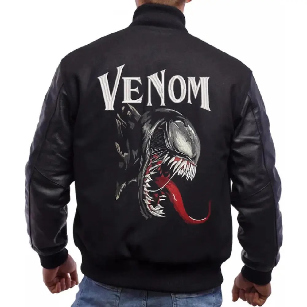 Venom Black Varsity Jacket