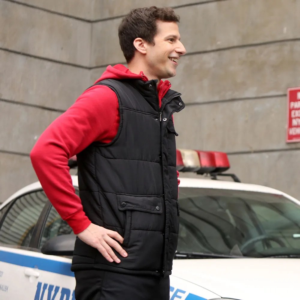 Brooklyn Nine-Nine Andy Samberg Black Puffer Vest