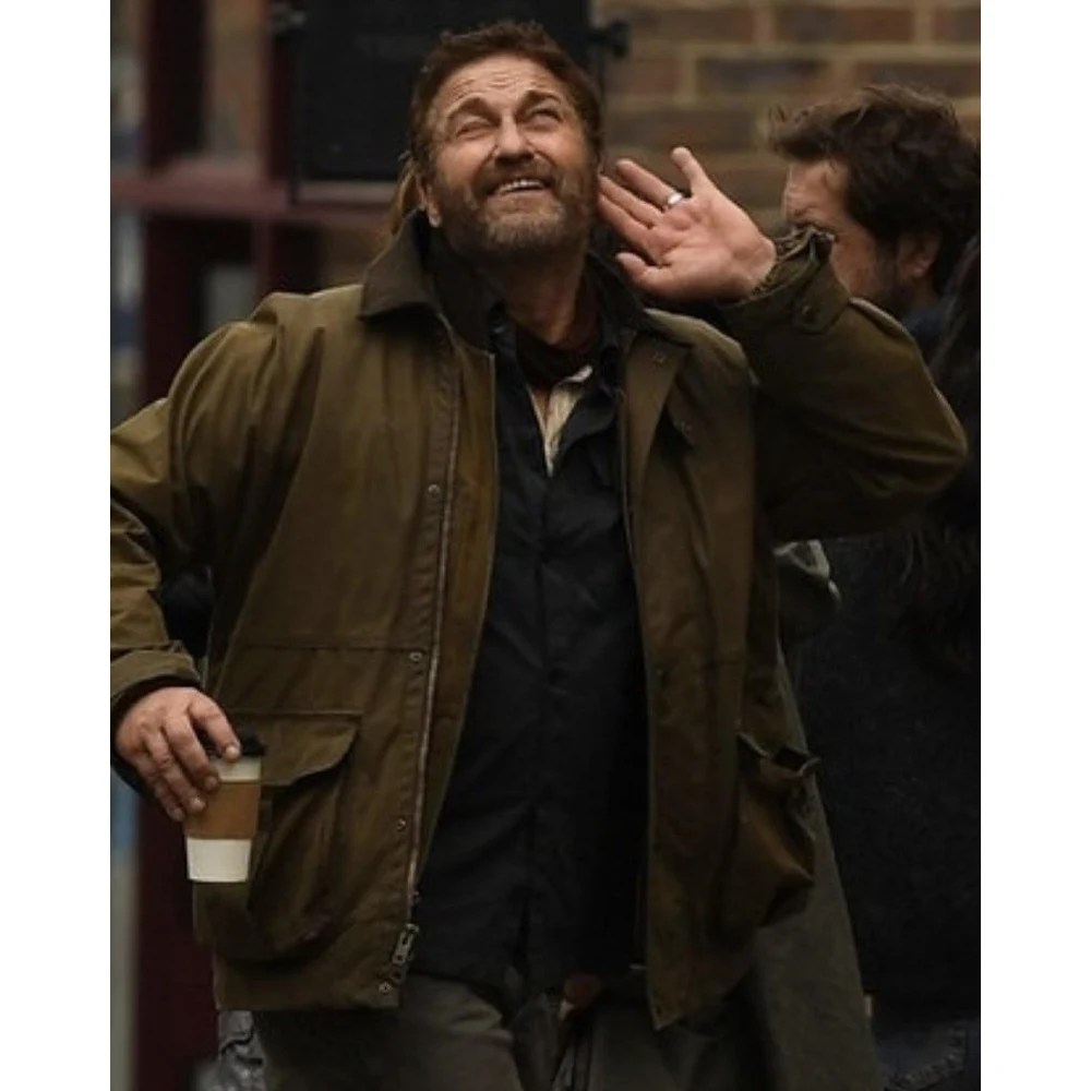 Greenland Migration Gerard Butler Green Jacket