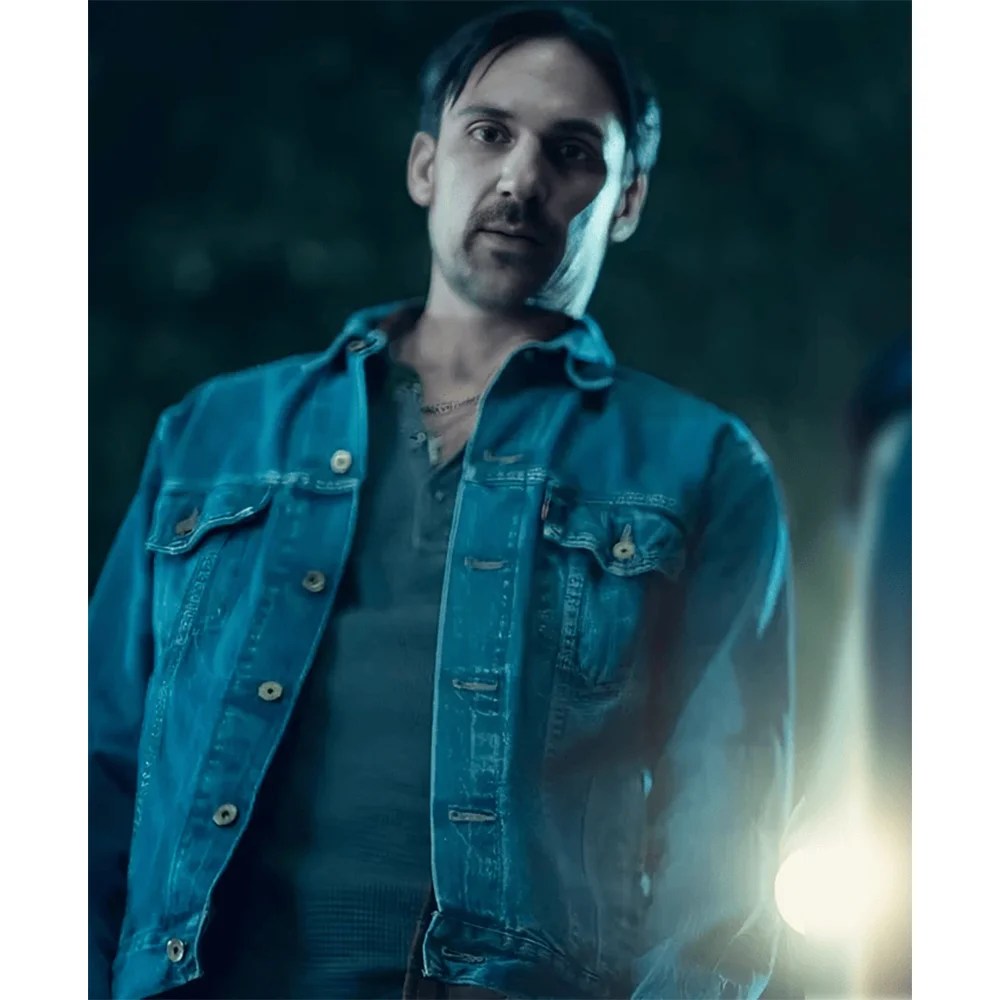 Henry Lloyd-Hughes The Thursday Murder Club Denim Jacket