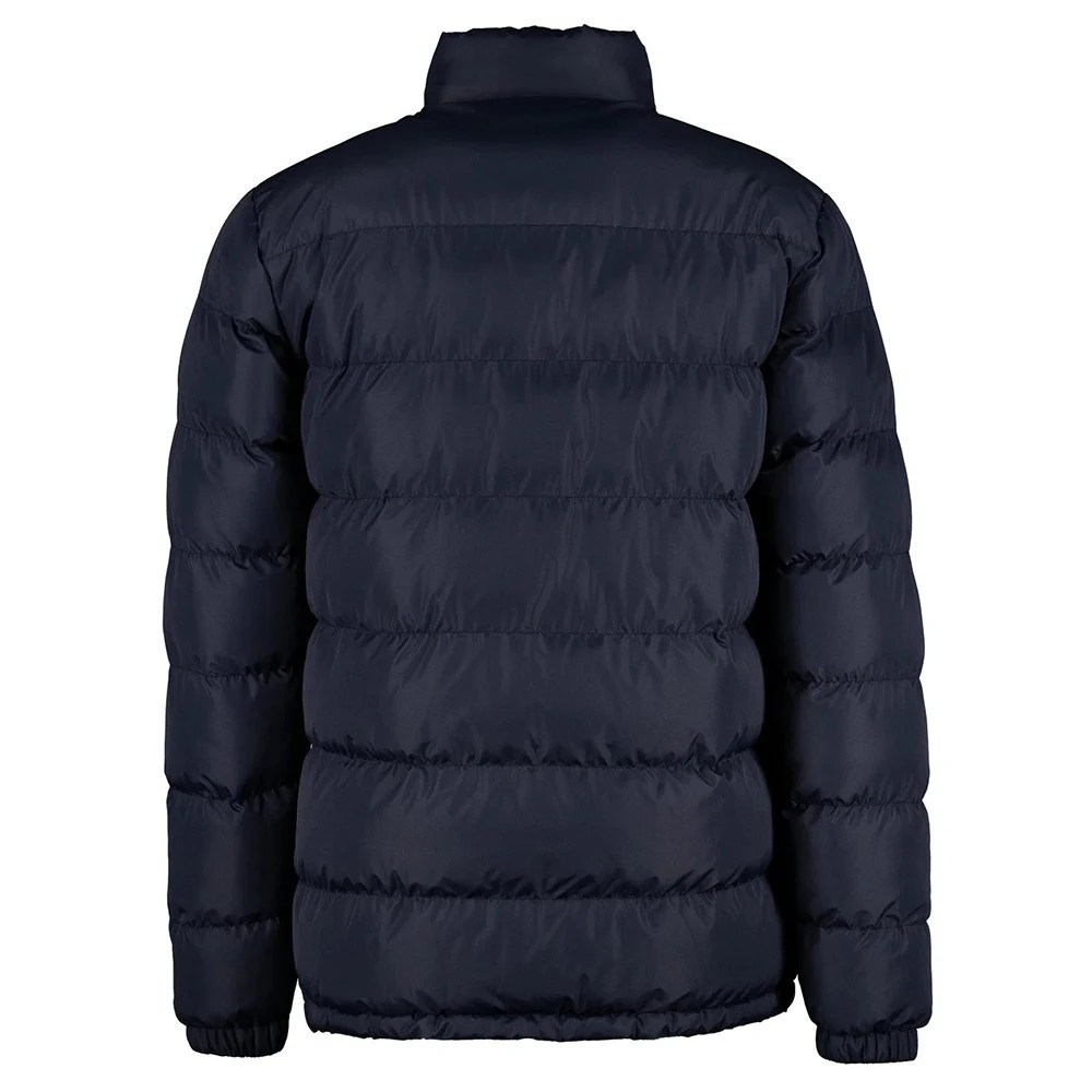 Mens Outerwear Reversible Reflective Puffer Jacket Navy Back