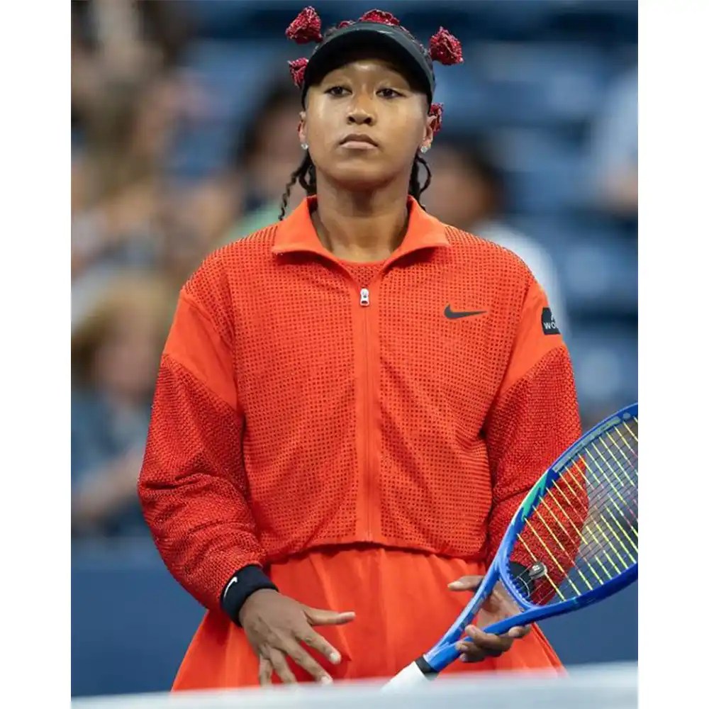 Naomi Osaka US Open Orange Jacket