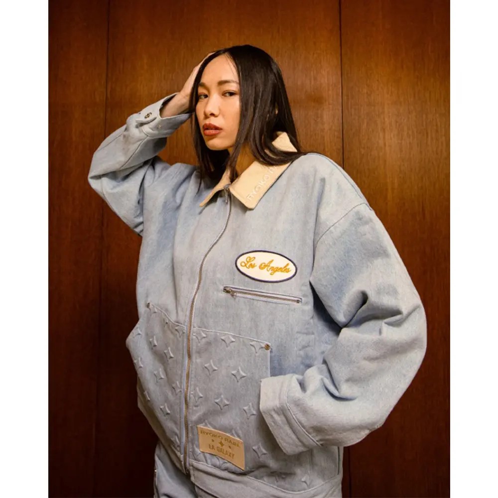 Ryoko Rain x LA Galaxy Blue Denim Jacket