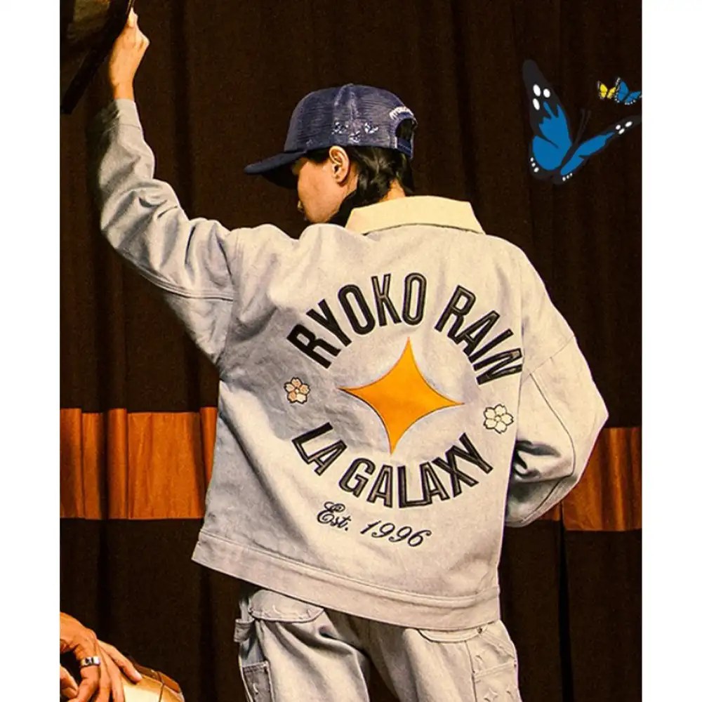 Ryoko Rain x LA Galaxy Denim Jacket Back