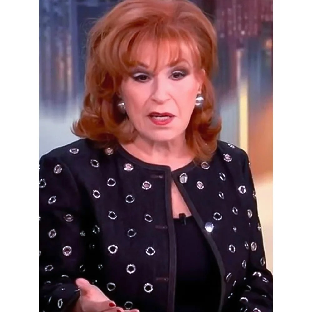 The View 2025 Joy Behar Embellished Grommet Jacket