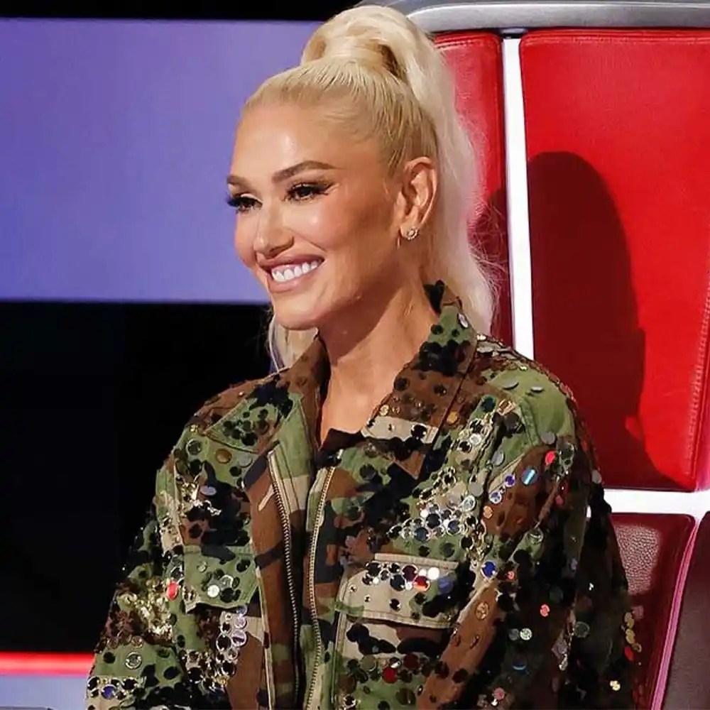 The Voice Gwen Stefani Embellished Cotton Jacket