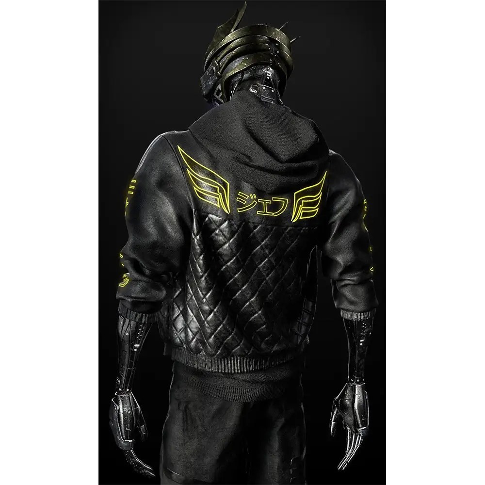 Urban Cyborg Black Leather Jacket