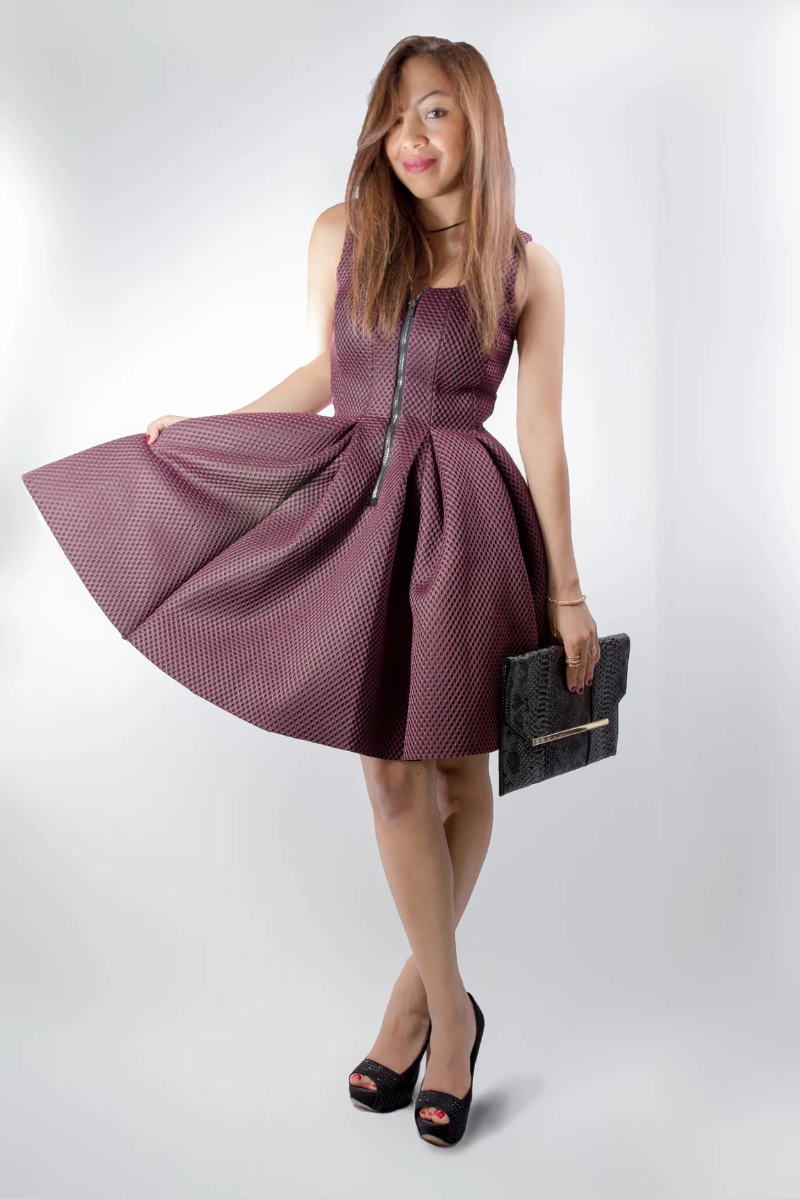 Robe Midi Noire PrettyLittleThing - Taille 10 - Occasion En Très Bon état