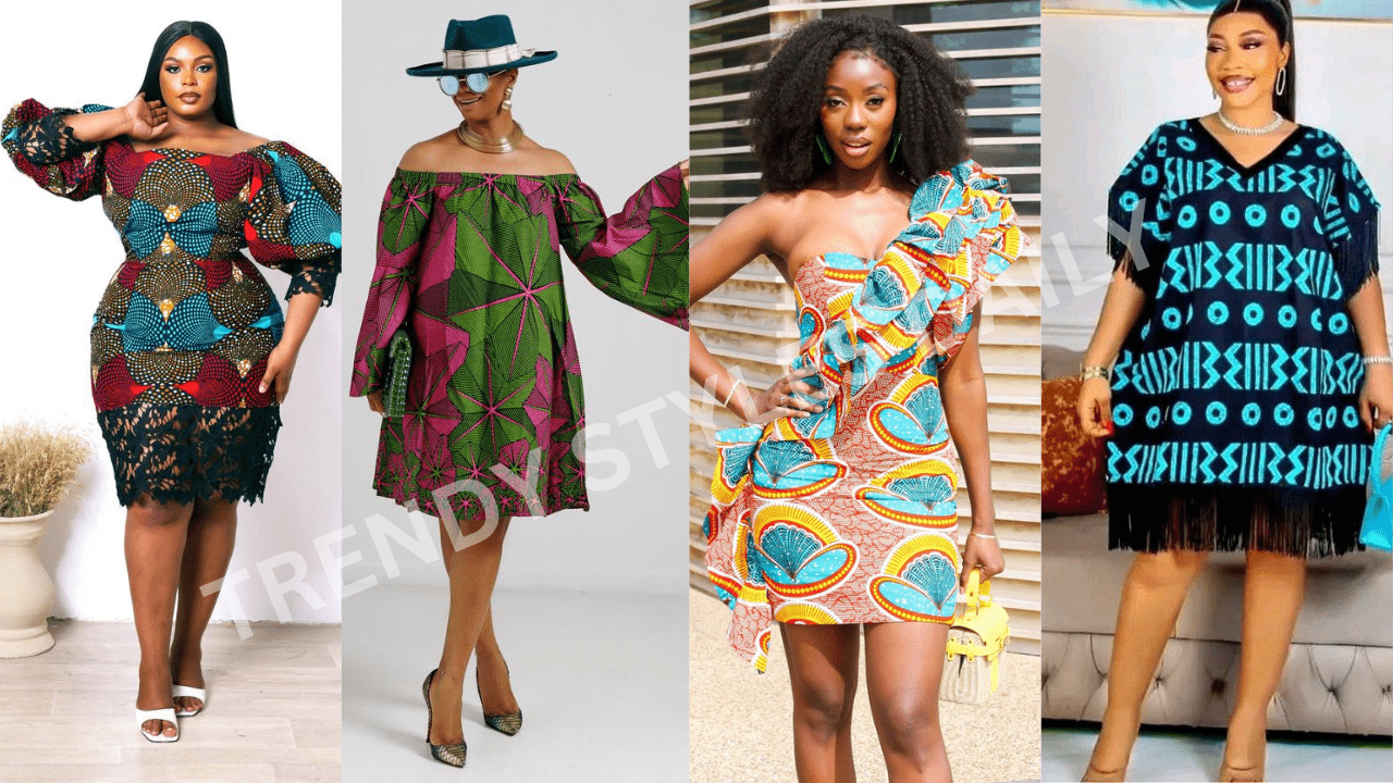 African Print Short Dresses