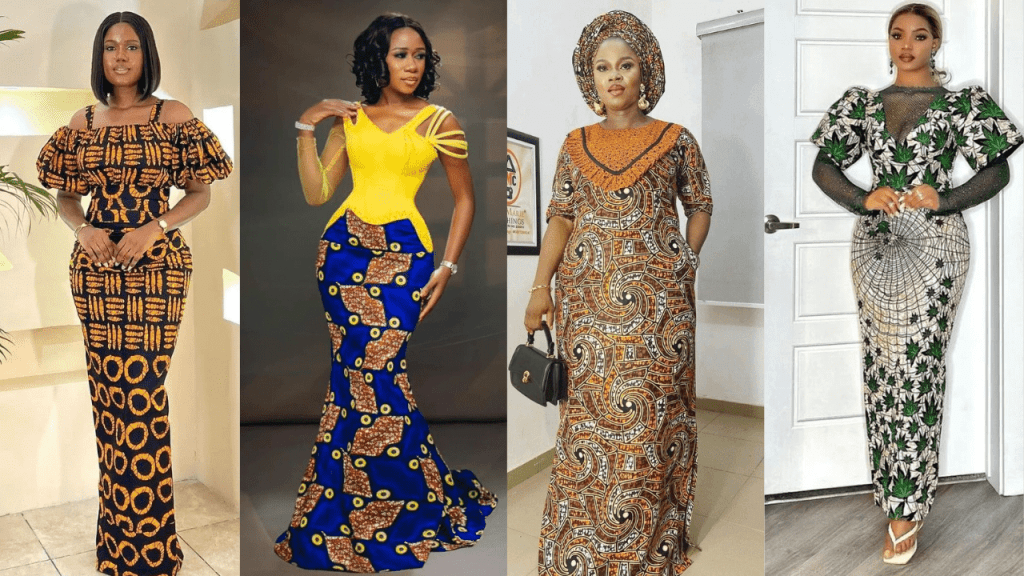 UNIQUE ANKARA LONG GOWN STYLES
