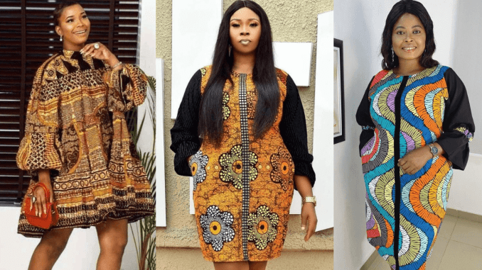 ELEGANT ANKARA SHORT GOWN STYLES 