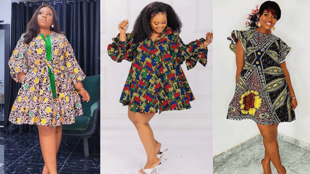 ELEGANT ANKARA SHORT GOWN STYLES FOR A STYLISH LOOK (30 PHOTOS) ELEGANT ANKARA SHORT GOWN STYLES