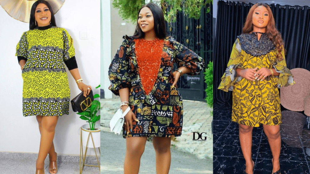 ELEGANT ANKARA SHORT GOWN STYLES FOR A STYLISH LOOK (30 PHOTOS) ELEGANT ANKARA SHORT GOWN STYLES