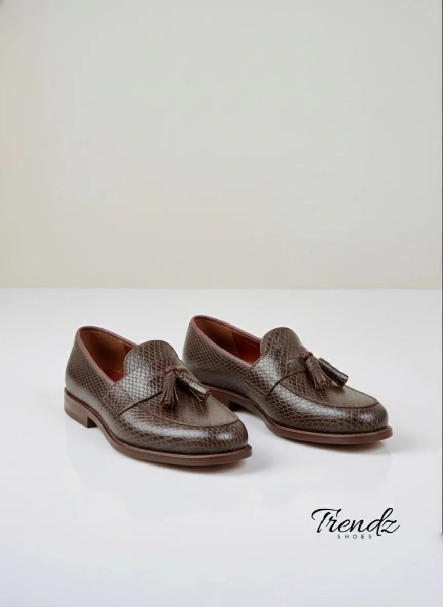 Classic Coffee Tassel Loafers For Men - Trendz Shoes