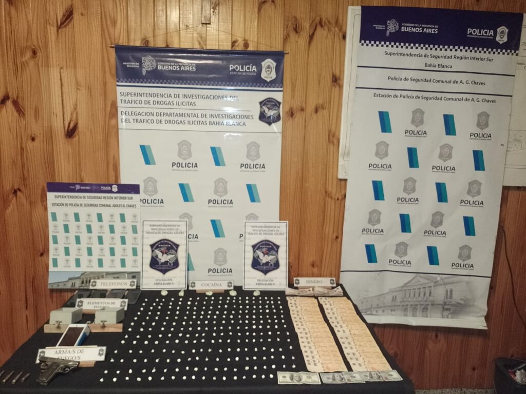Detuvieron en Chaves a una mujer que vendía cocaína a cien metros de una escuela