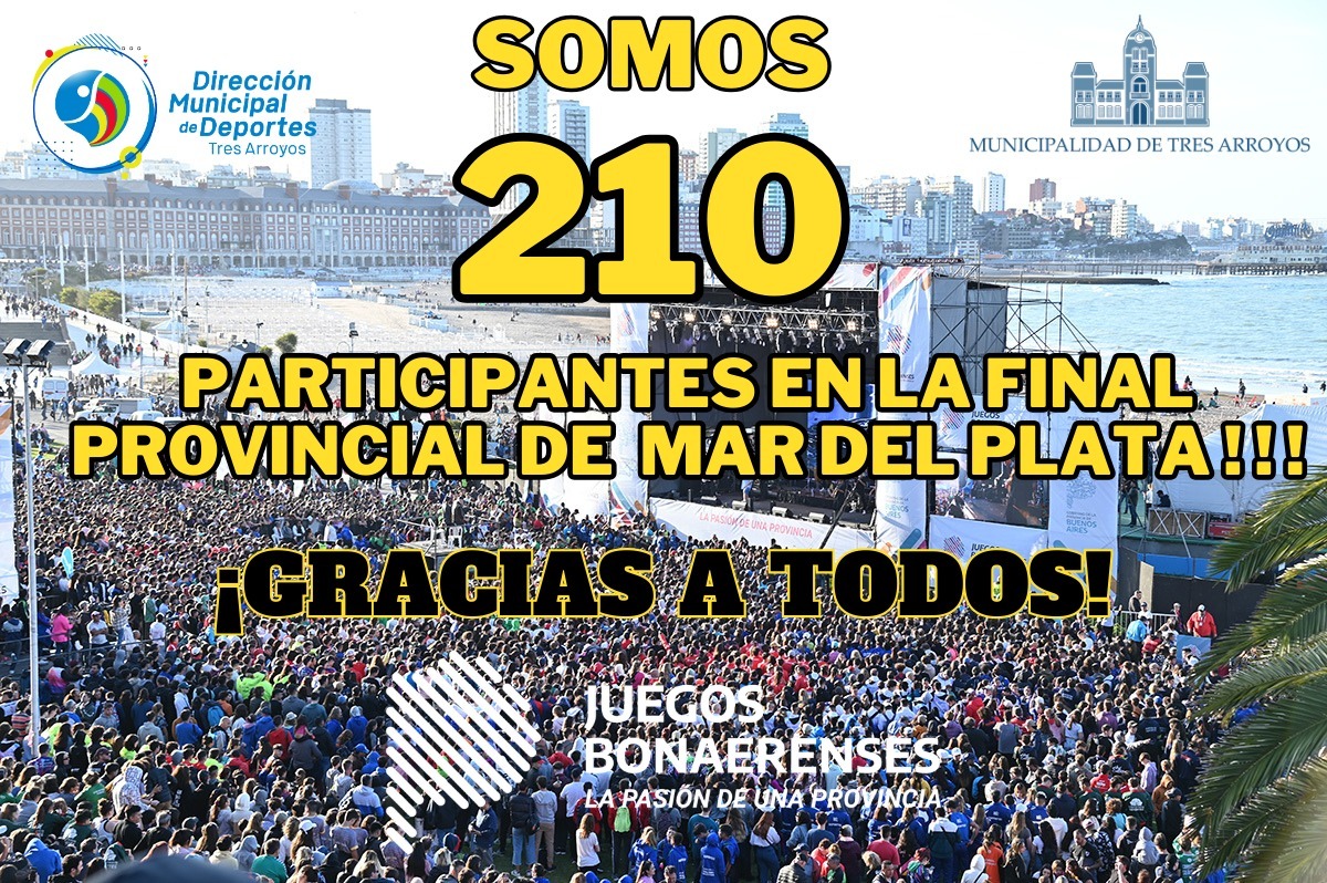 Clasificados a las finales de los Juegos bonaerenses a Mar del plata