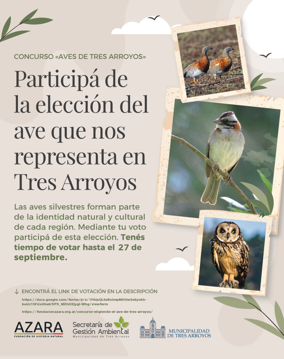 CONCURSO “AVES DE TRES ARROYOS”