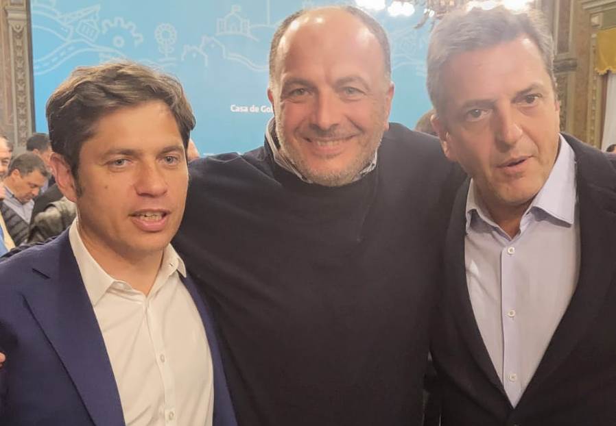 Pablo Garate, en reunión con Axel Kicillof y Sergio Massa