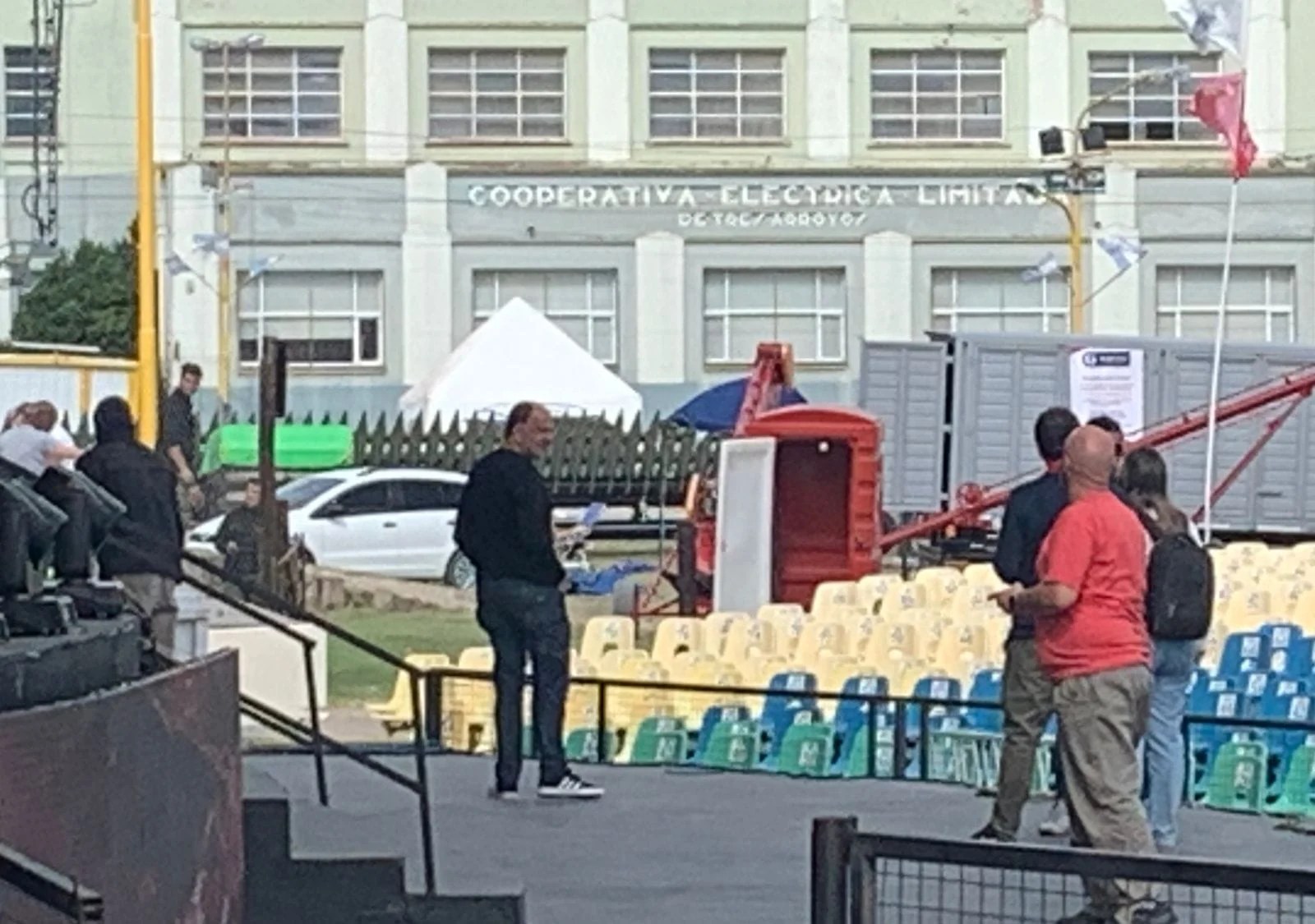 Pablo Garate recorrió el predio de la Fiesta del Trigo