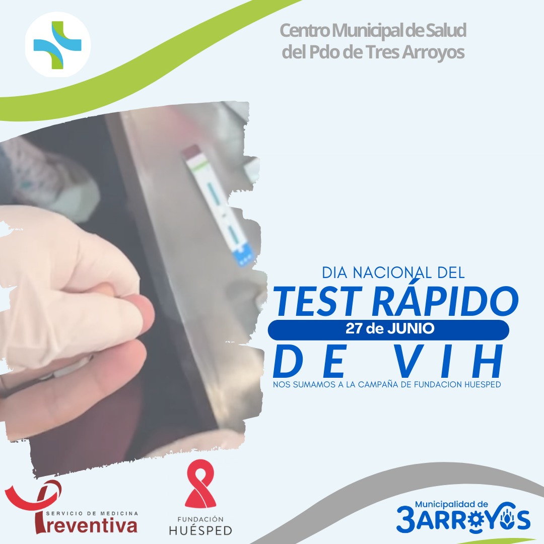 ES FÁCIL Y GRATUITO: Hacete el test rápido de VIH