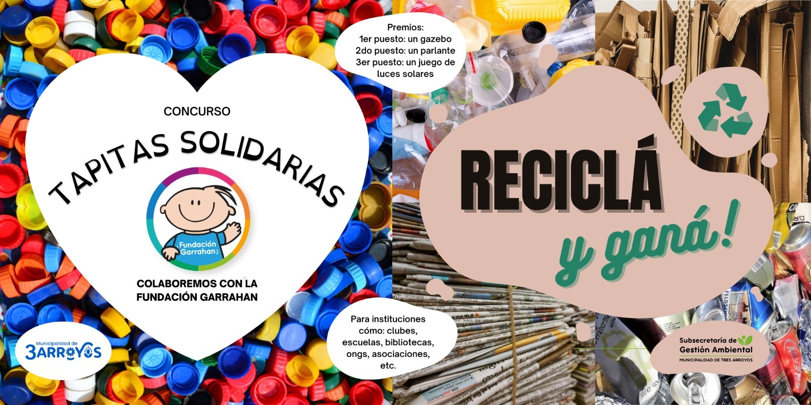Finalizan los concursos destinados a escuelas, jardines, bibliotecas, asociaciones, ong´s, clubes, centros y grupos sin fines de lucro del Partido de Tres Arroyos