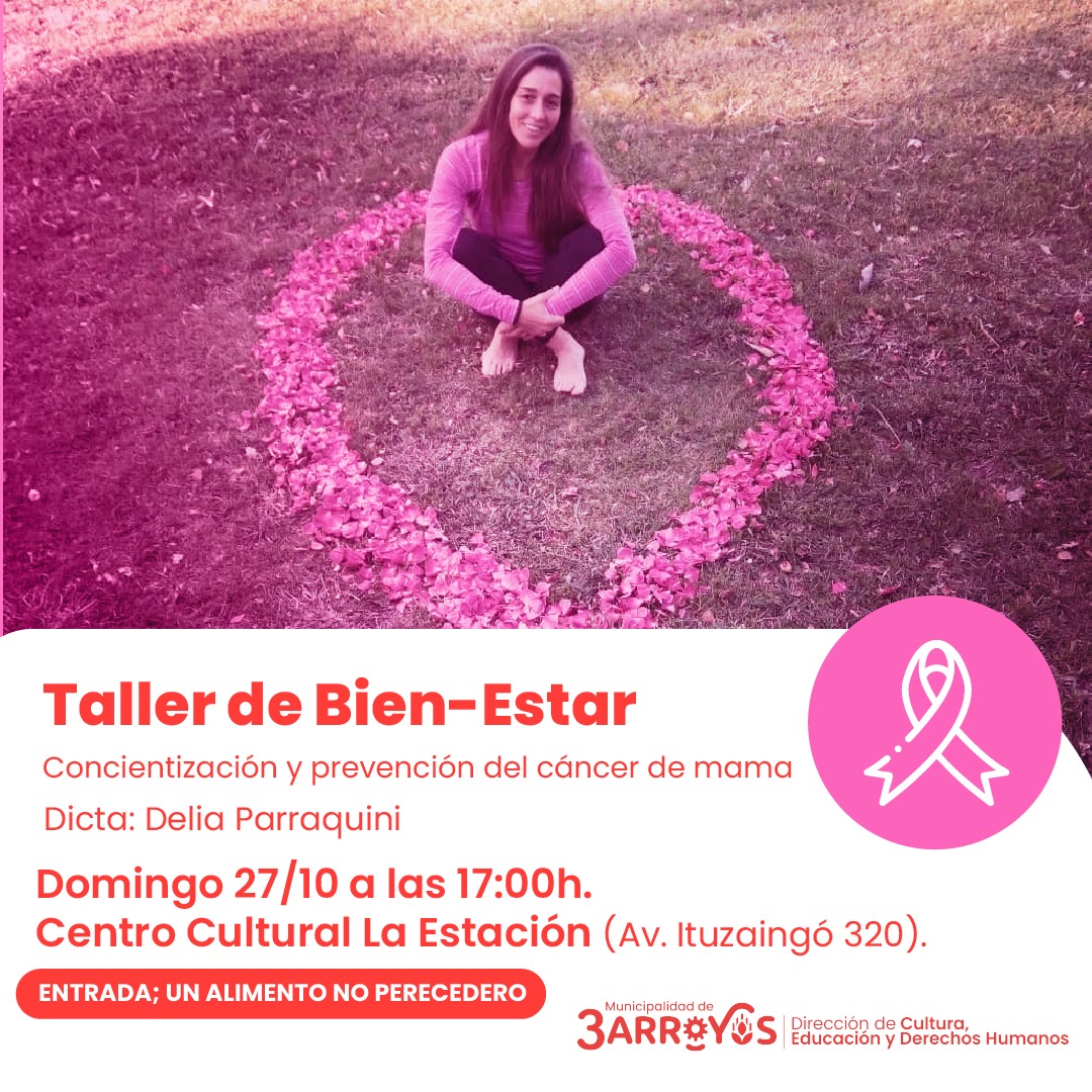 Mes de Concientización del Cáncer de mama: Taller de Bien – Estar en La Estación