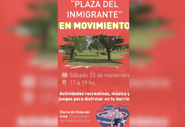 Chaves: este fin de semana se realizará la jornada ‘Plaza del Inmigrante en Movimiento’