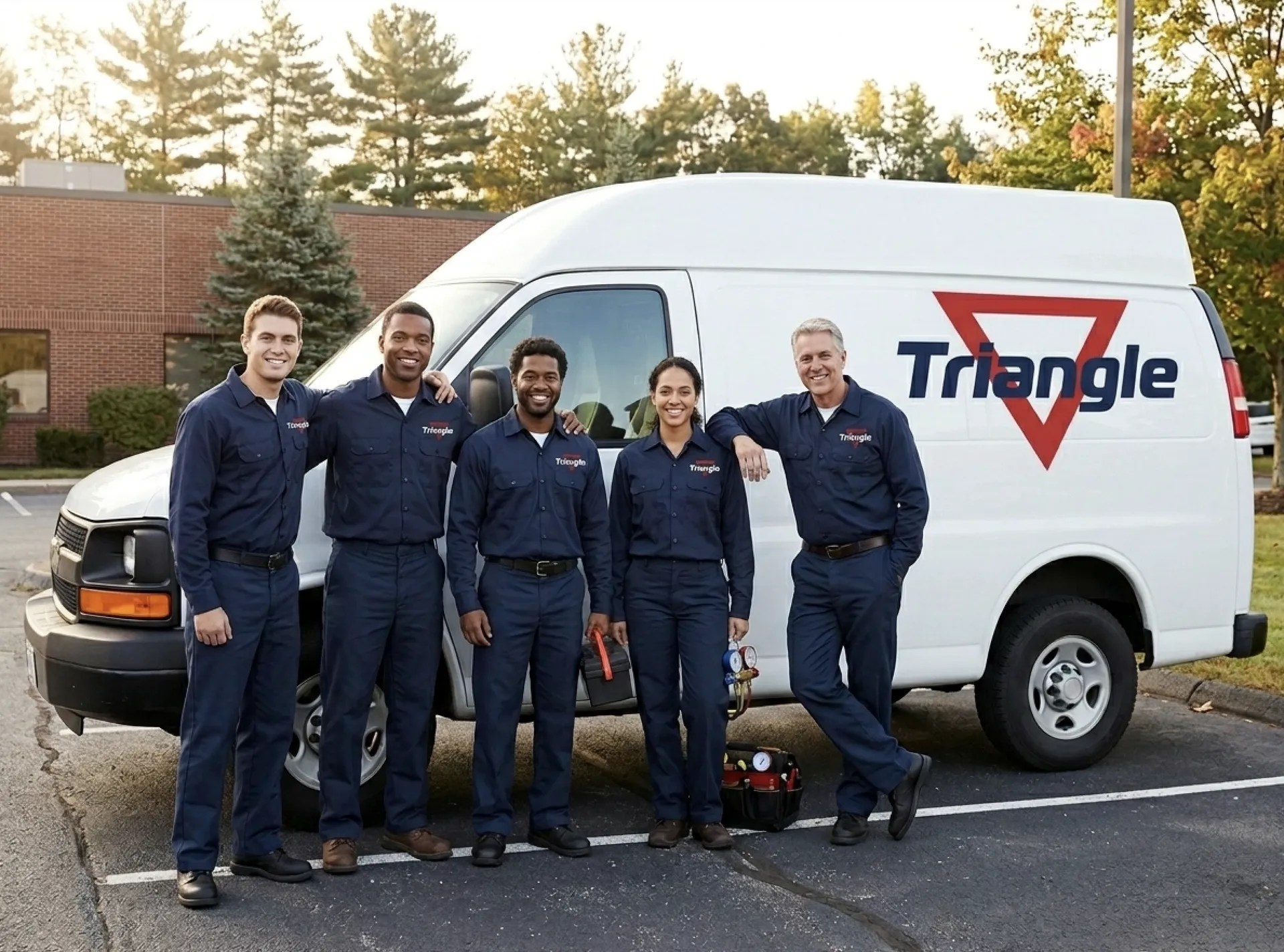 Triangle Mechanical service truck