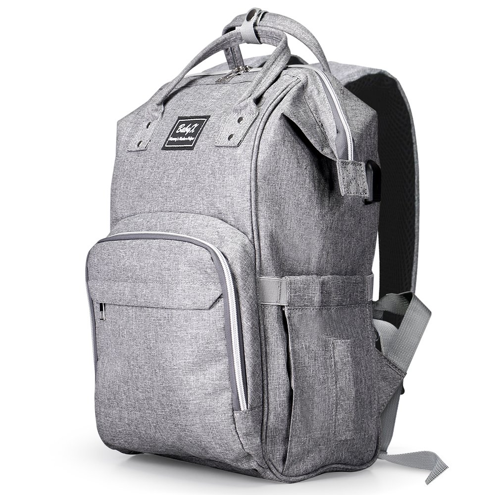 Babyx Diaper Bag Backpack With Multi Function Waterproof Maternity Nappy Bags For Mom Dad Insulated Pocket Large Capacity Travel Organizer Baby Care Changing Bag Durable And Stylish Grey