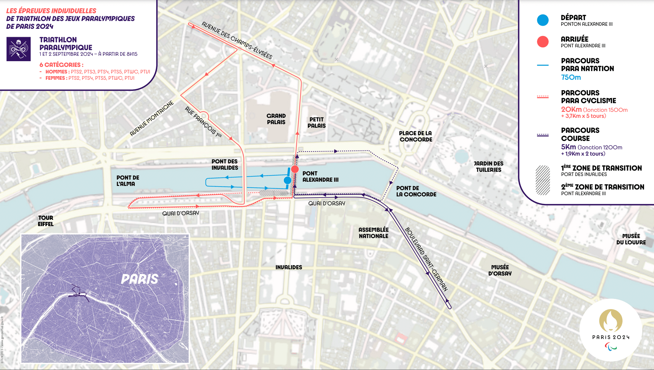 Les Invalides Map Paratri Paris 