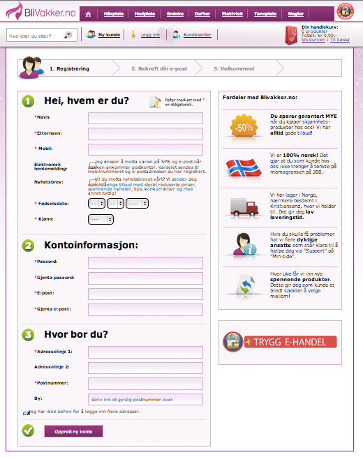 New registration process